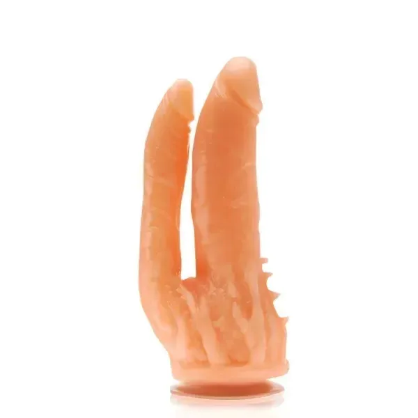 Dildo Consolador con sopapa Doble M 16x3 y 2,5cm