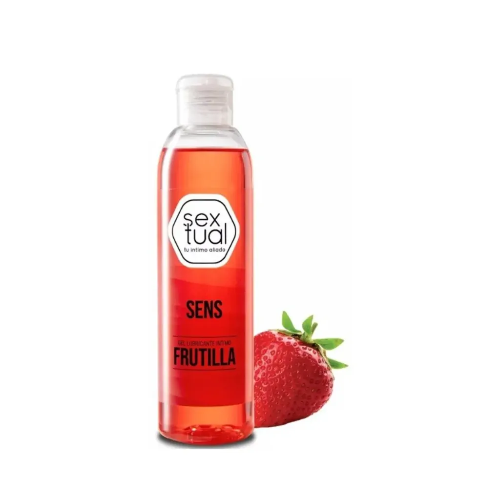Gel lubricante comestible Sextual sabor a Frutilla 80ml