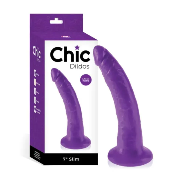 Consolador Dildo 7" SLIM 19,7x4,1cm