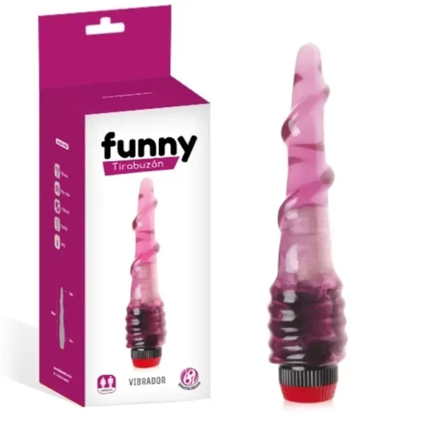 Consolador con Vibro Tirabuzón 20 cm