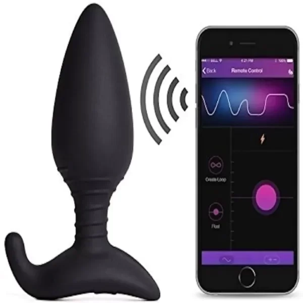 Plug anal con vibrador Hush Lovense con App