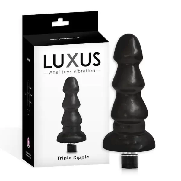 Plug anal con vibrador Lexus Triple Ripple 16cm