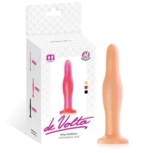 Plug Consolador anal Mediano 17x4cm