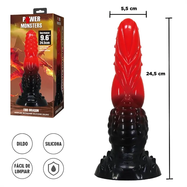 Dildo Monster Fire Dragon con Sopapa Pretty Love